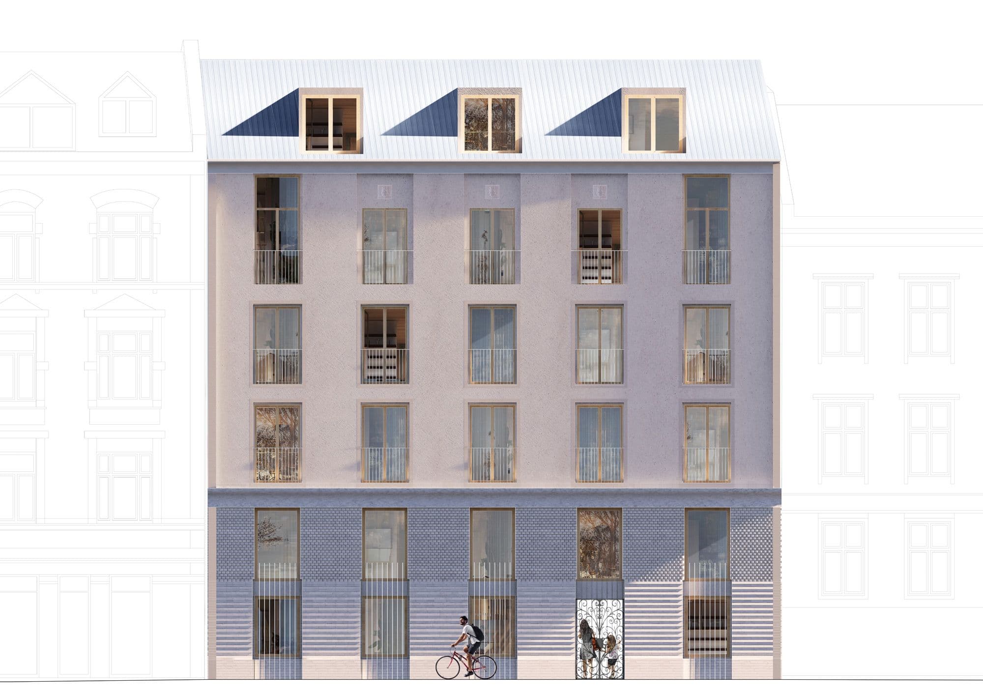 Fasade fra Bjerregaards Gate